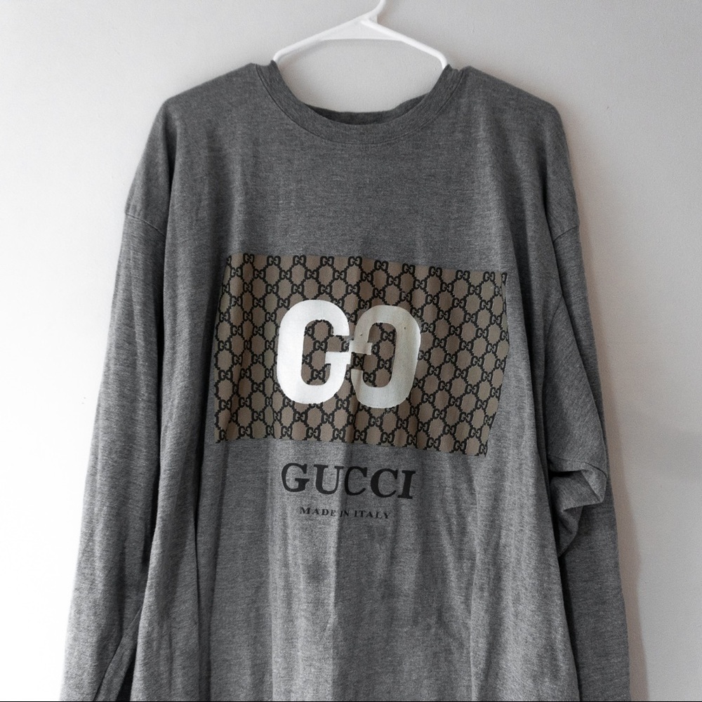 Gucci Oversized Long Sleeve T-Shirt